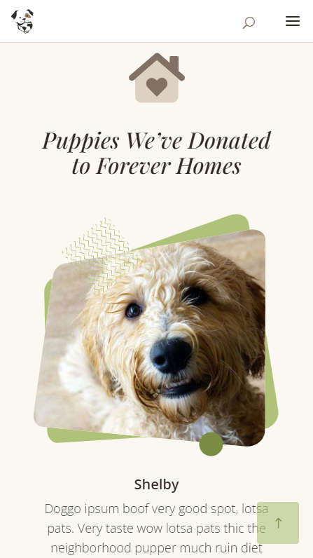 Mobile Screenshot - Donated puppies